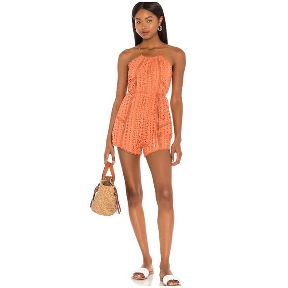AMUSE SOCIETY Tina Woven Romper in Desert Rose NWOT XS - Picture 1 of 8